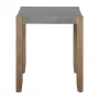 Alaterre Furniture Newport 21" Square Faux Concrete and Wood End Table - Image 3