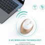 Ergonomic Vertical Mouse, 2.4G Wireless Vertical Mouse Optical Mice, 800 / 1200 / 1600 DPI, Reduce Wrist Strain, for Small Hands - Image 3