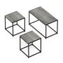 Furinno 3-Pcs Modern Wood and Metal Living Room Table Set, Americano / French Oak Grey - Image 1
