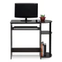 Furinno Engineered Wood Simplistic Computer Desk in Dark Brown/Black - Image 3