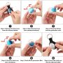4 Pack AirTag Holder for 2nd Gen (2026) & 1st Gen, AirTag case with Anti-Lost Keychain - Image 5