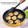 Set of 6 Silicone Spatulas, Heat Resistant, Nonstick for Cooking, Mixing (Black) - Image 5