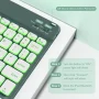 Aoub Backlit Keyboard Case for iPad 11th/10th Generation A16 with Pencil Holder 11inch/10.9 inch, Magnetic Detachable Wireless Bluetooth Folio Stand Rechargeable Keyboard Cover, Dark Green - Image 3