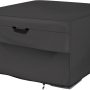 ULTCOVER Patio Fire Pit Table Cover Square 32 inch Outdoor Waterproof Fire Bowl Cover, Black - Image 1