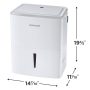 Frigidaire - 35 Pint 6.8 Quart Bucket Capacity Smart Dehumidifier - White - Image 2
