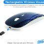 Bluetooth Mouse for MacBook pro/MacBook air/Laptop/iMac/iPad/pc, Wireless Mouse for MacBook pro MacBook Air/iMac/Laptop/Notebook/pc (BT/A Royal Blue) - Image 3
