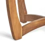 Carina Teak Brown Round Wood Outdoor Patio Accent Table - Image 6