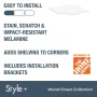 Style+ White Corner Shelf Kit - Image 3
