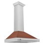 ZLINE - 36 inches - Convertible & Recirculating - Wall Range Hood - Stainless Steel - Image 3