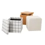 Mainstays Large Cube Storage Ottoman, Cream - Image 6