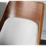 Anabelle Mid-Century Walnut and Grey Modern Dining Chair - Image 6