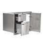 Coyote Outdoor Living - 31" Access Door & Double Drawer Combo - Stainless Steel - Image 2