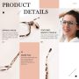 FONHCOO Blue Light Blocking Glasses Women/Men, Computer Glasses 2 Pack, Gaming Glasses with Anti Eyestrain & UV Glare Pink & Leopard - Image 4