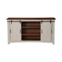Toas White Metal TV Stand Fits TVs Up to 70 in. with Adjustable Shelves - Image 4