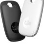 Tile Pro 2-Pack (Black/White). Powerful Bluetooth Tracker, Keys Finder and Item Locator for Keys, Bags, and More; Up to 400 ft Range. Water-Resistant. Phone Finder. iOS and Android Compatible. - Image 2