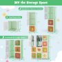12 Cube Kids Wardrobe Closet with Hanging Section and Doors - Image 6
