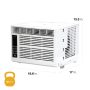 Whirlpool - 350 Sq. Ft. 8,000 BTU Window Air Conditioner - White - Image 2