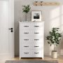 Tall Storage Dresser with 5 Pull-out Drawers for Bedroom Living Room - Image 2