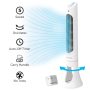 Honeywell - QuietSet 5-Speed Oscillating Tower Fan HYF260W - White - Image 2