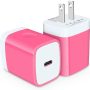 Type C Fast Wall Charger Plug for iPhone 13 12 11 Pro Max SE XS 8 7 6 Plus, 2Pack PD 3.0 USB C Power Delivery Adapter USB C Wall Charger Box for Samsung Galaxy S21 Ultra S20 S10 Plus, Google Pixel, LG - Image 3