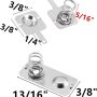 Cutelec 12Pairs Battery Springs AAA Battery Negative to Positive Conversion Spring Contact Nickle Plated 9x9mm - Image 2