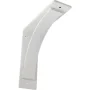 3 in. W x 14 in. H x 14 in. D Hammered Gray Morris Steel Bracket - Image 1