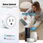 Smart Plug(10A, 100-240V), Mowelai WiFi Socket Compatible with Alexa, Google Home, No Hub Required, Remote Control Your Home Appliances from Anywhere, Only Supports 2.4GHz Network (4 Pack) - Image 6