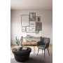 Garvy Industrial 33 in. Rustic Bronze Round Metal Top Coffee Table - Image 4