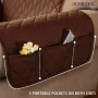 Subrtex Reversible Sofa Cover for Pets, Non-Slip Couch Slipcover for Dogs & Cats, Washable Furniture Protector, Fits Most Couches (Oversize Sofa, Chocolate) - Image 2