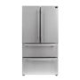 Forno Appliances - 36 in. Wide Moena 19.2 Cu. Ft. French Door Refrigerator - Stainless Steel - Image 1
