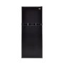 Haier - 24 in. Wide 9.8 Cu. Ft. Top-Freezer Refrigerator with Adjustable Spill-Proof Glass Shelves - Black - Image 1