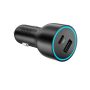 onn Dual USB-C and USB-A Port 32W Car Charger with 3ft Cable, Lightning-Fast Charging, Certified for Safety - Image 2