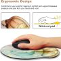 ARTSO Ergonomic Mouse Pad with Wrist Rest Support, Memory Form Non-Slip Rubber Base Mousepad for Home, Office, Easy Typing & Pain Relief,Abstract Art Marble - Image 3