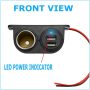 Dual USB 12V Car Cigarette Lighter Socket Splitter Charger Power Adapter Outlet - Image 6