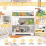 Kids Toy Storage Organizer with Book Shelf and Storage Cabinet - Image 5