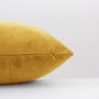 HWY 50 Yellow Decorative Throw Pillows Covers Set, for Couch Living Room Bedroom Indoor 22 x 22 inch, Soft Cozy Velvet, Solid Decor Square Throw Pillow Case Cushion Cover, Pack of 2 - Image 2