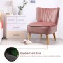 Costway Armless Accent Chair Modern Velvet Leisure Chair Single Upholstered - Image 5