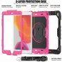 Dteck iPad 9th/ 8th/ 7th Generation Case (iPad 10.2 Case 2021/ 2020/ 2019) with Screen Protector Pencil Holder Kickstand Hand/ Shoulder Strap,Durable Protective Case for iPad 10.2 inch,black+rose - Image 3