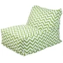 Majestic Home Sage Chevron Bean Bag Chair Lounger - Image 1