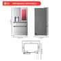 LG - 36-in Standard-Depth MAX 28.6 Cu. Ft. 4-Dr Fr Door-in-Door Smart Refrig w/Mirror InstaView, MyColor & Mini Craft Ice - Stainless Steel - Image 4