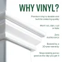49"L x 24"W x 92"H Vienna Vinyl Arbor, White, VA68144 - Image 6