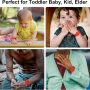 Kids Wristband Compatible with Apple AirTag, Protective Case for Air Tag GPS Tracker Holder with Nylon Bracelet, Adjustable Anti Lost Watch Band for Toddler Child Elder(Red) - Image 6