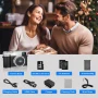 5K Digital Camera for Photography WiFi Autofocus 48MP Vlogging Camera for Youtube 16X Digital Zoom with Front and Rear Cameras with 32GB SD Card - Image 5