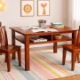 AFG Newton Wooden Kids Table and 2 Contoured Chairs Set, Mahogany - Image 6