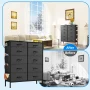 Dextrus Fabric Dresser with 10 Drawers, Dresser for Adult Bedroom, Closets, Tall Storage Tower - Image 5