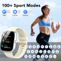 Smart Watch Fits for Android and iPhone, IP68 Waterproof Smartwatch for Women Men 100+ Sports Modes 1.91-inch Fitness Tracker, Smart Watch with Bluetooth Call(Answer/Make Calls), for Gift White - Image 6