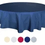 Tektrum 70 inch Round Elegant Waffle Weave Check Jacquard Tablecloth Table Cover - Waterproof/Stain Resistant/Spill Proof/Wrinkle Free - Great for Dinner, Banquet, Parties (Grey) - Image 5