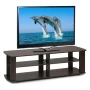 Furinno Nelly Wood Entertainment Center TV Stand for TV up to 50" in Dark Brown - Image 6