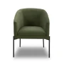 Better Homes & Gardens Wyatt Velvet Dining Chairs, Olive, 2 Pack - Image 2