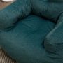 KOSSMAI Bean Bag Upholstered Tufted Linen Chair with Memory Foam for Living Room, Bed Room, Study Room Green - Image 3